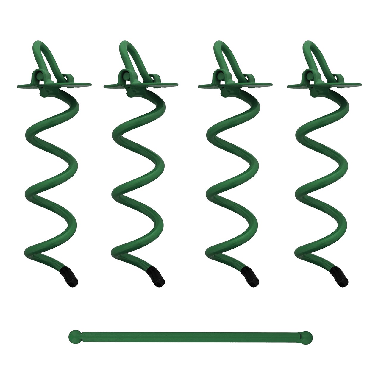 7Penn Spiral Ground Anchors - 8 Inch Twist Tent Stakes, 4 Pack